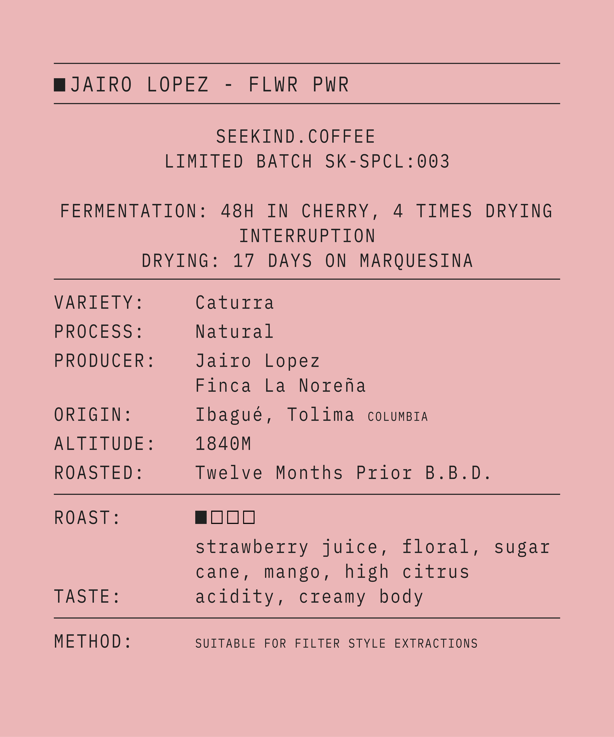 Jairo Lopez - Caturra